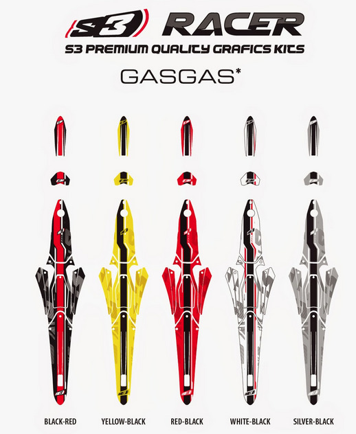 S3 RACER Full bike sticker kits