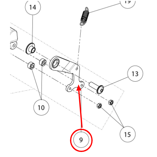 TRS CHAIN TENSIONER ARM - ONE-E