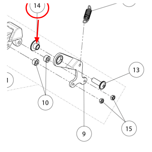 BUSHING WITH WASHER CHAIN TENSIONER ONE-E KIDS