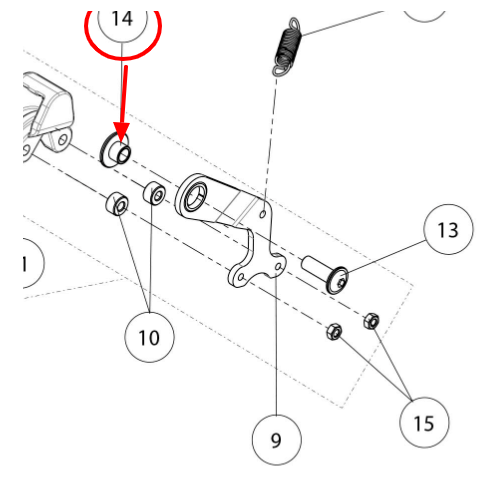 TRS BUSHING WITH WASHER CHAIN TENSIONER ONE-E KIDS