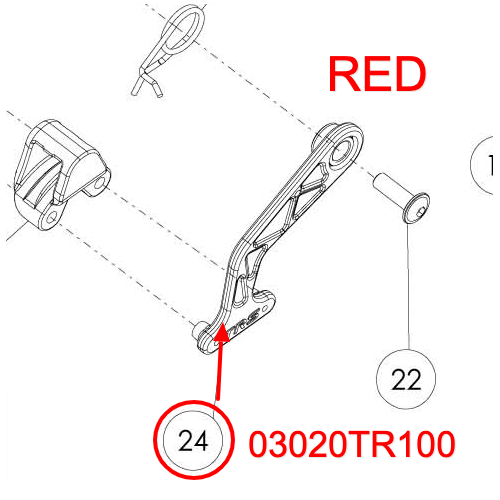 TRS Chain Tensioner RED