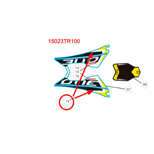 STICKER SET, AIR FILTER BOX SIDE ONE 2018