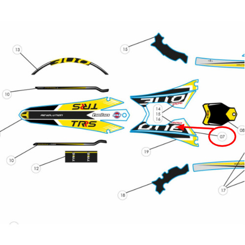 Sticker - Air Box Top - ONE 18