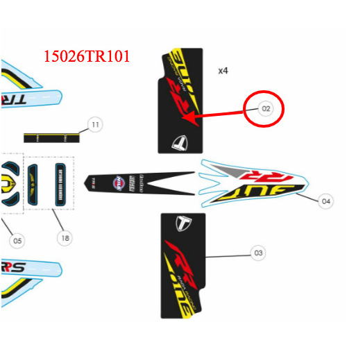 Sticker - Fork Leg Left RR18