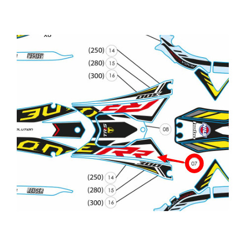 Sticker - RR18 Airbox top