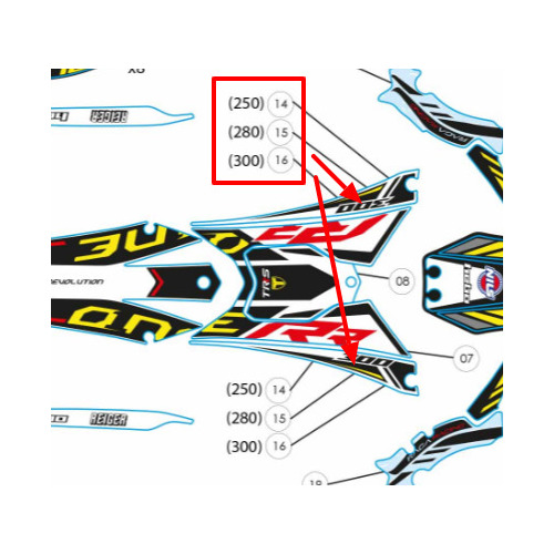 Sticker - RR18 Airbox side - 300 (set of 2)