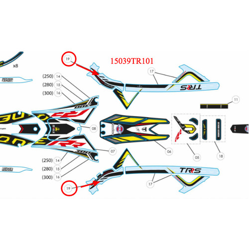 Stickers - Lower Frame L+R 18RR