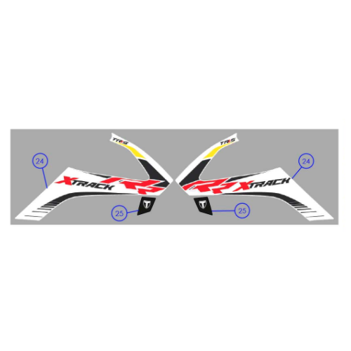 Stickers (2) - Lower Spoiler XTrack 19-25