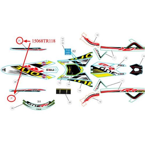 Sticker - Swingarm 2019 RR