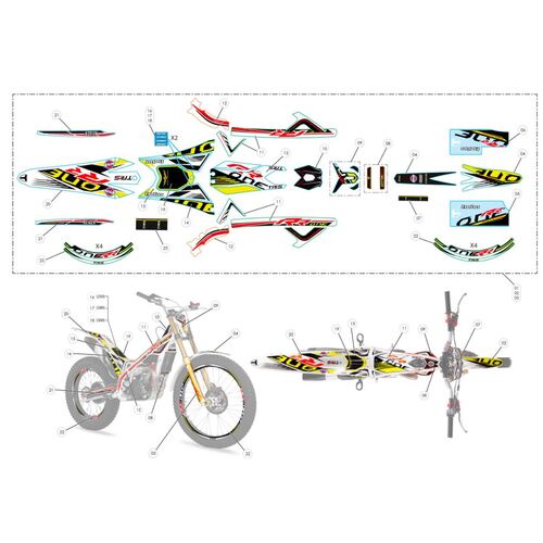 Stickers - RR2019 Sticker set complete. 250cc