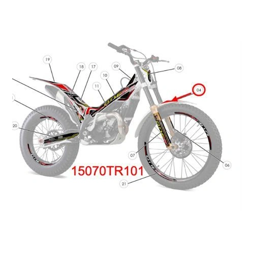 Sticker - front fender ONE R 2020