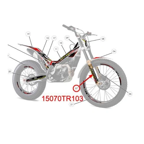 Sticker - fork leg RHS ONE R 2020