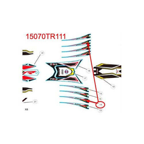 Stickers - air filter box side ONE R 2020-250cc