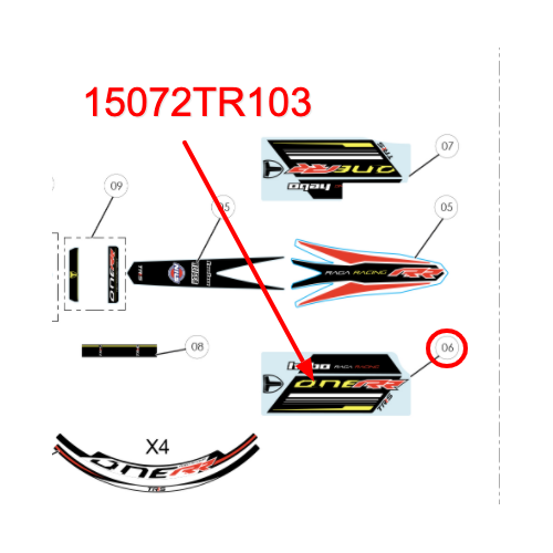 Sticker - Fork Leg RHS RR 2020