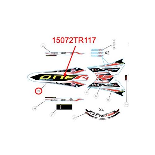 Sticker - Rear Mudguard (fender) RR 2020