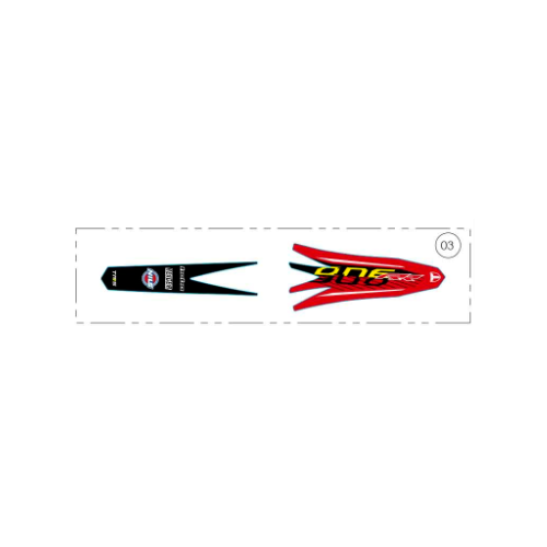 Sticker - front mudguard RR 2022