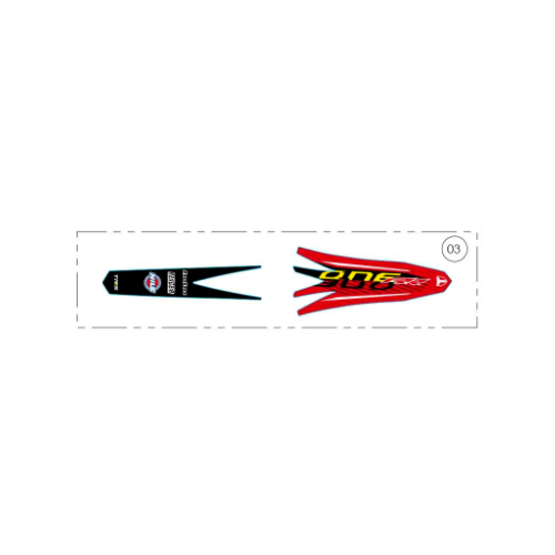 Sticker - front mudguard RR 2022