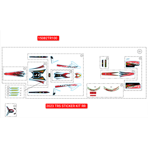 TRS Sticker Set, Complete, RR 2023