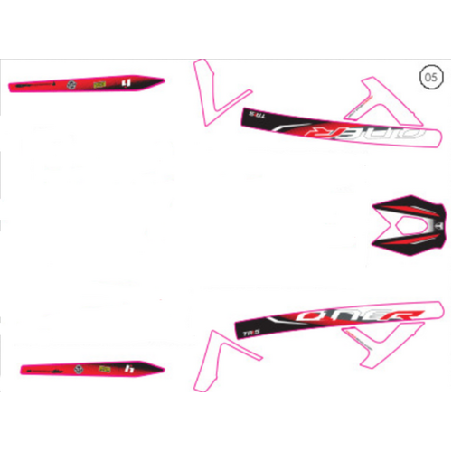 Stickers - FRAME AND SWINGARM 2024 ONE-R