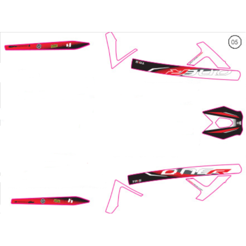 Stickers - FRAME AND SWINGARM 2024 ONE-R