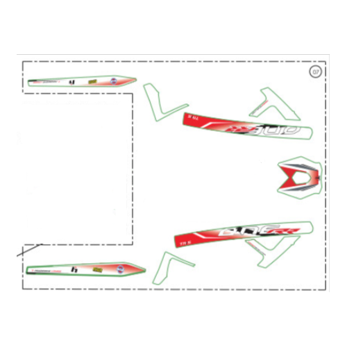 STICKER SET FRAME & SWINGARM RR 2024