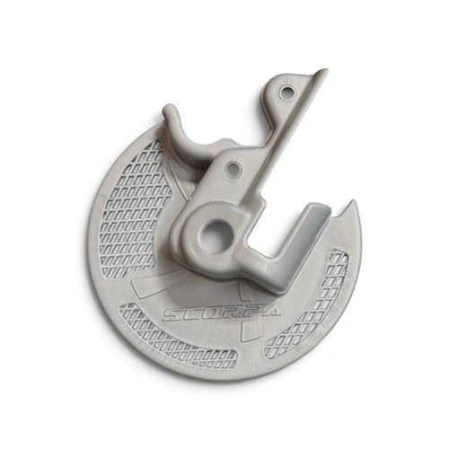 Scorpa front brake disc protector - Silver