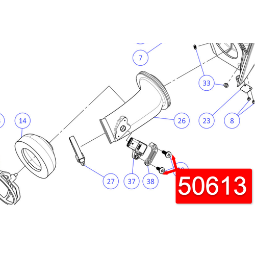TRS SCREW for mounting Intake Sensor INJ