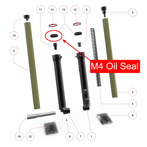 M4 Fork Oil seal - Mecatecno Dragonfly.
