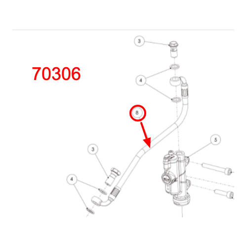 TRS Rear Brake Hose