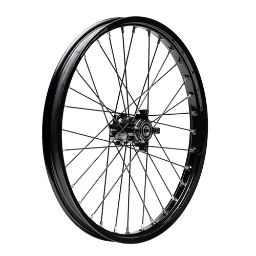 Complete Front Wheel - 32H Black (with White Hub)