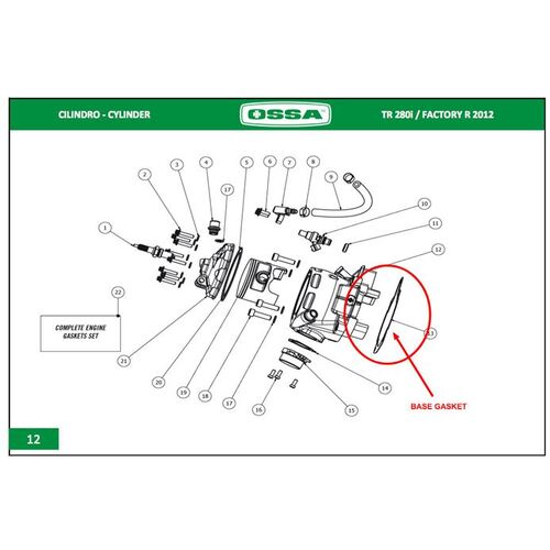 BASE GASKET - TR OSSA