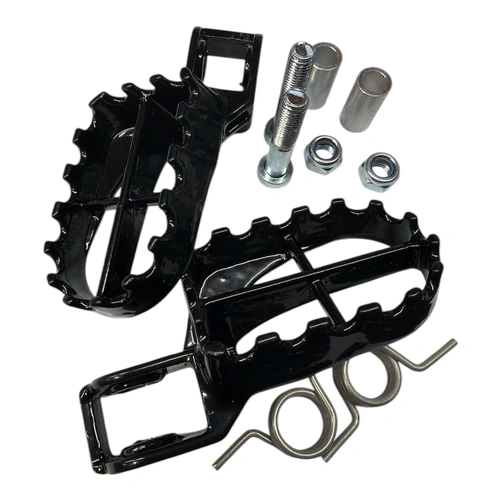 Footrest kit (pair) Black HEBO Style HIGH