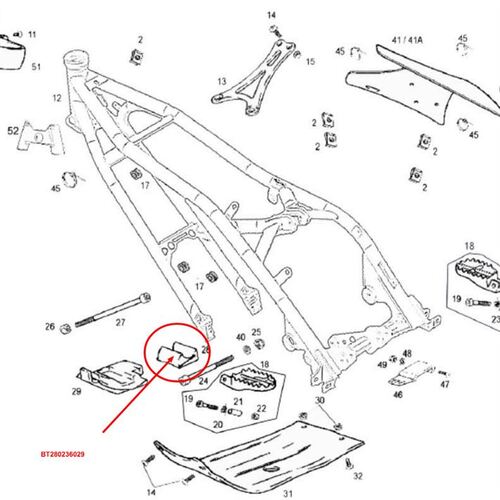 Bash Plate Rubber Small Rear Pro