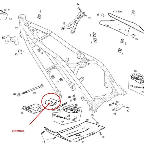 Bash Plate Rubber Small Rear Pro