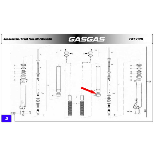 FORK BUSHING -  LOWER - MARZOCCHI