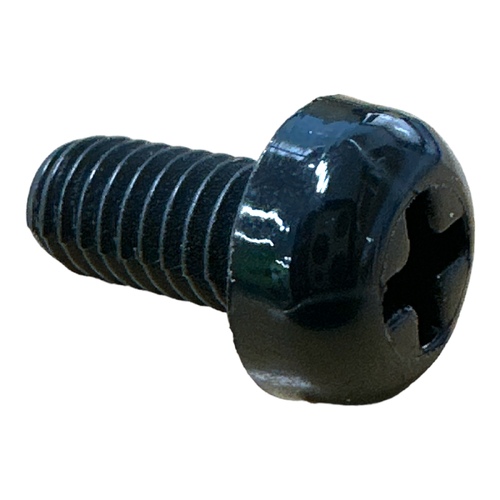 Screw M6 x 12mm, Special Screw Black Plastic (rear fender)
