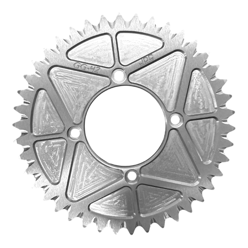 SPROCKET REAR 42T - TITANIUM  colour - FIM style
