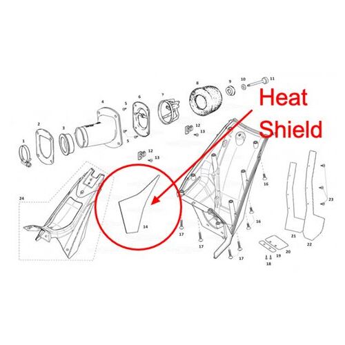 STICKER AIRBOX HEATSHIELD 2011→