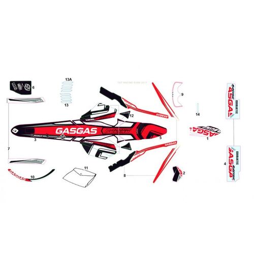 Sticker Kit complete 17-E4 Racing