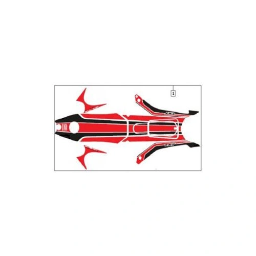 Central Red Stickers Kit TXT Pro 2002-2010