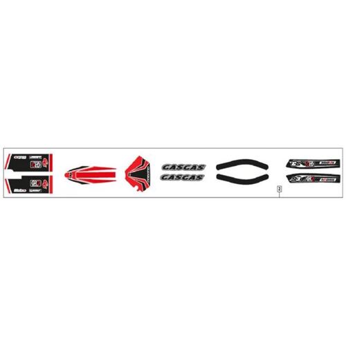 Peripheral Sticker kit 2009-2010 (front fender, headlight, fork, swingarm)
