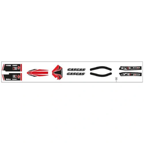 Peripheral Sticker kit 2009-2010 (front fender, headlight, fork, swingarm)