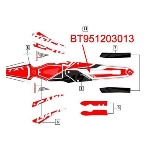 Sticker Guard Rear Pro 2013