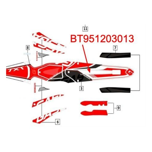 Sticker Guard Rear Pro 2013