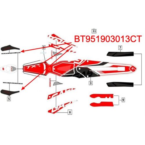 Sticker Kit Fuel Tank Pro 2013