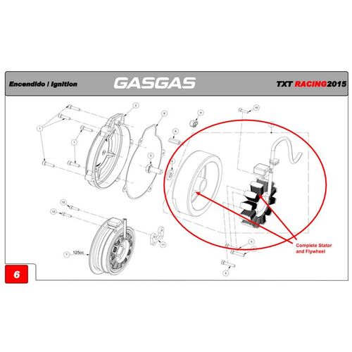Ignition Stator & Flywheel Kit - RACING 15