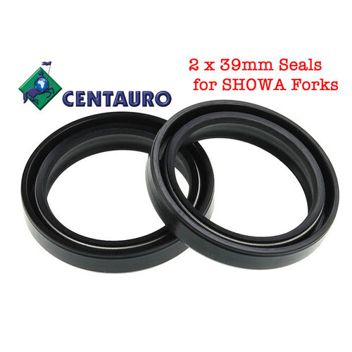 FORK SEALS 39MM SHOWA (2) - Black 39x52x11