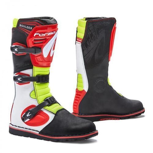 Forma Boulder Trials Boots - White/Black/Yellow/Red
