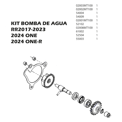 TRS Water Pump Repair Kit V1. (full)