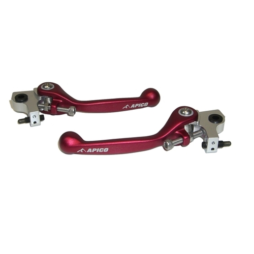 Apico Flexi Levers (Pair) Trials RED